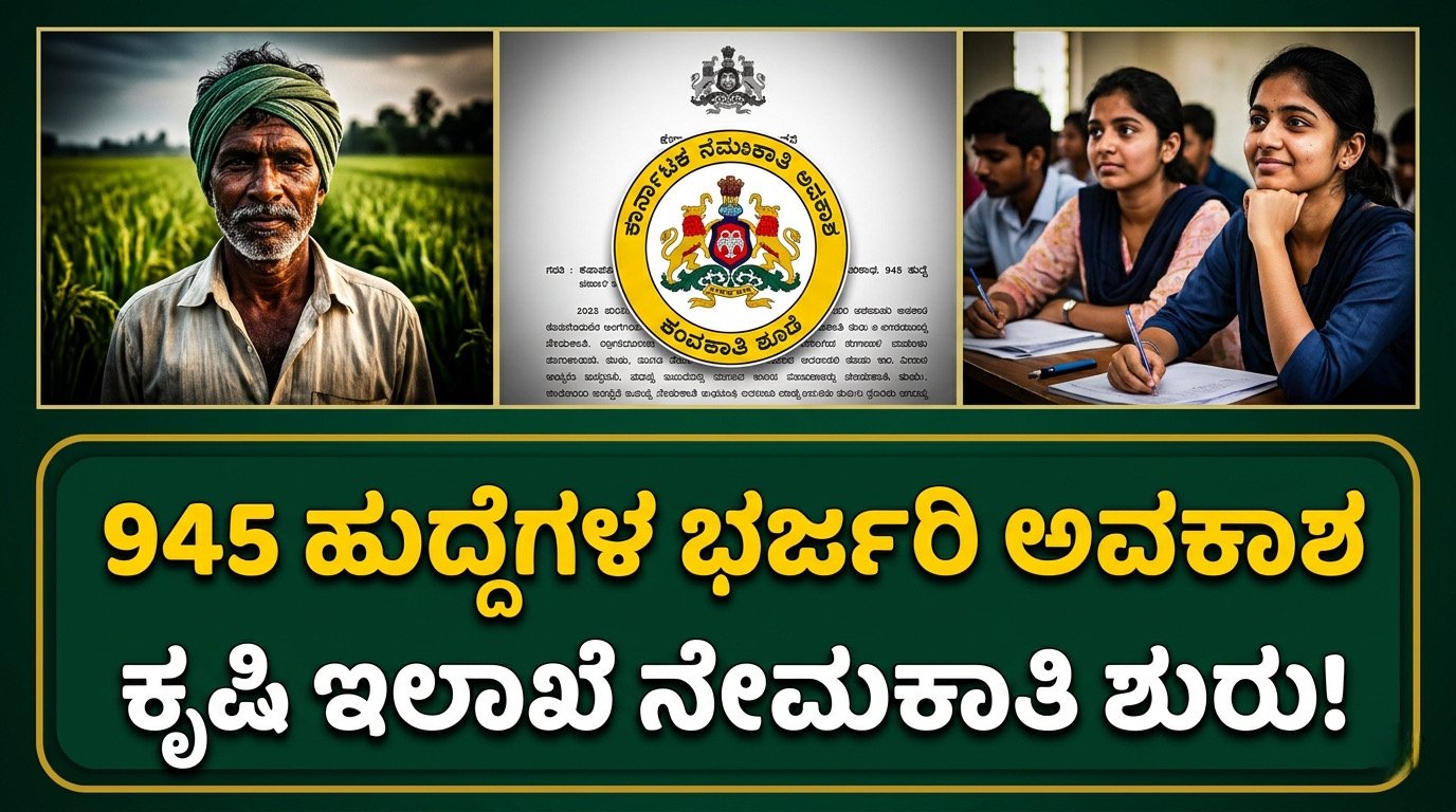 Karnataka Agriculture Recruitment 2026